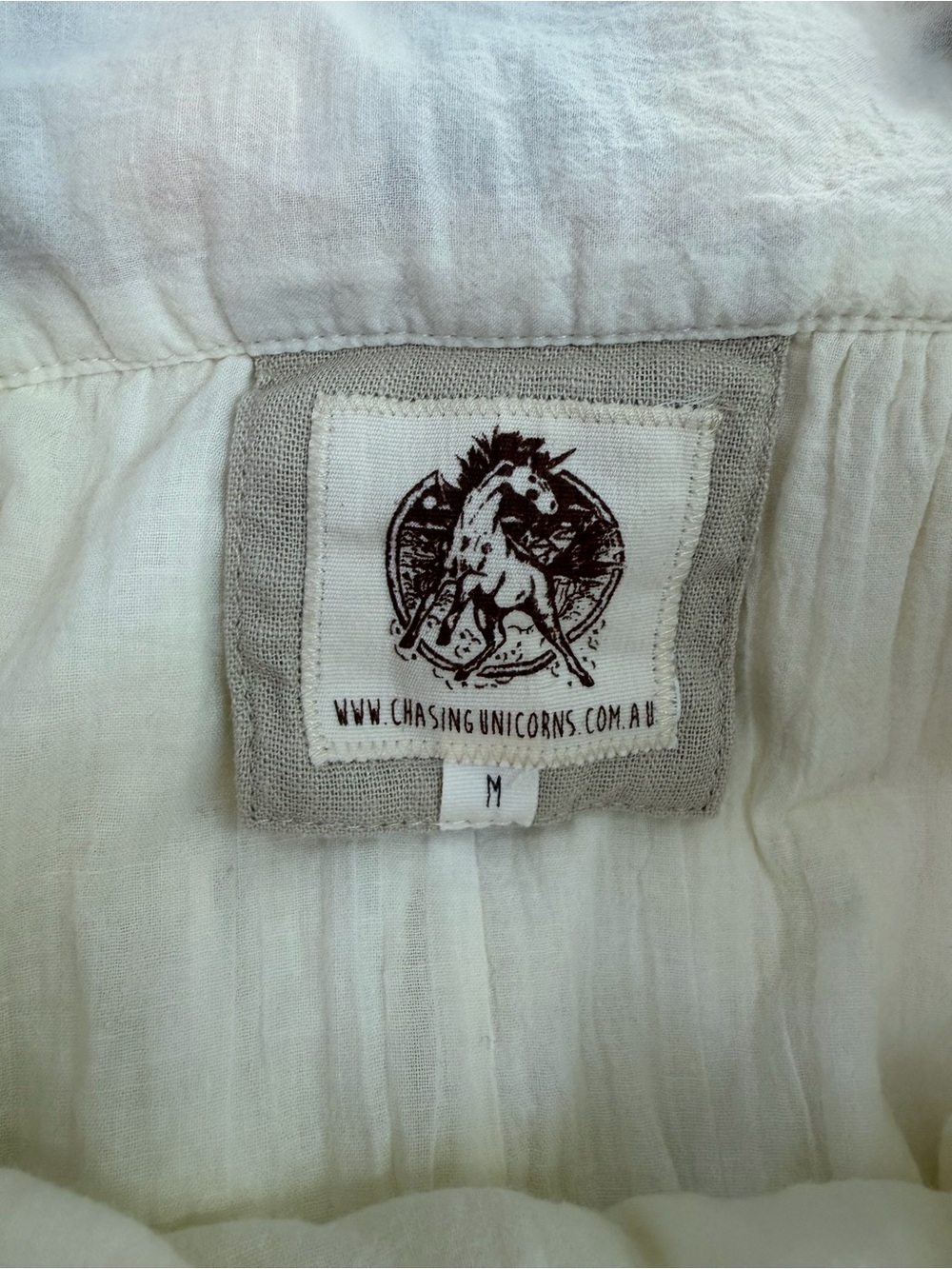 Chasing Unicorns RARE Cream Maxi Dress with Yellow Embroidery - Picture 10 of 15
